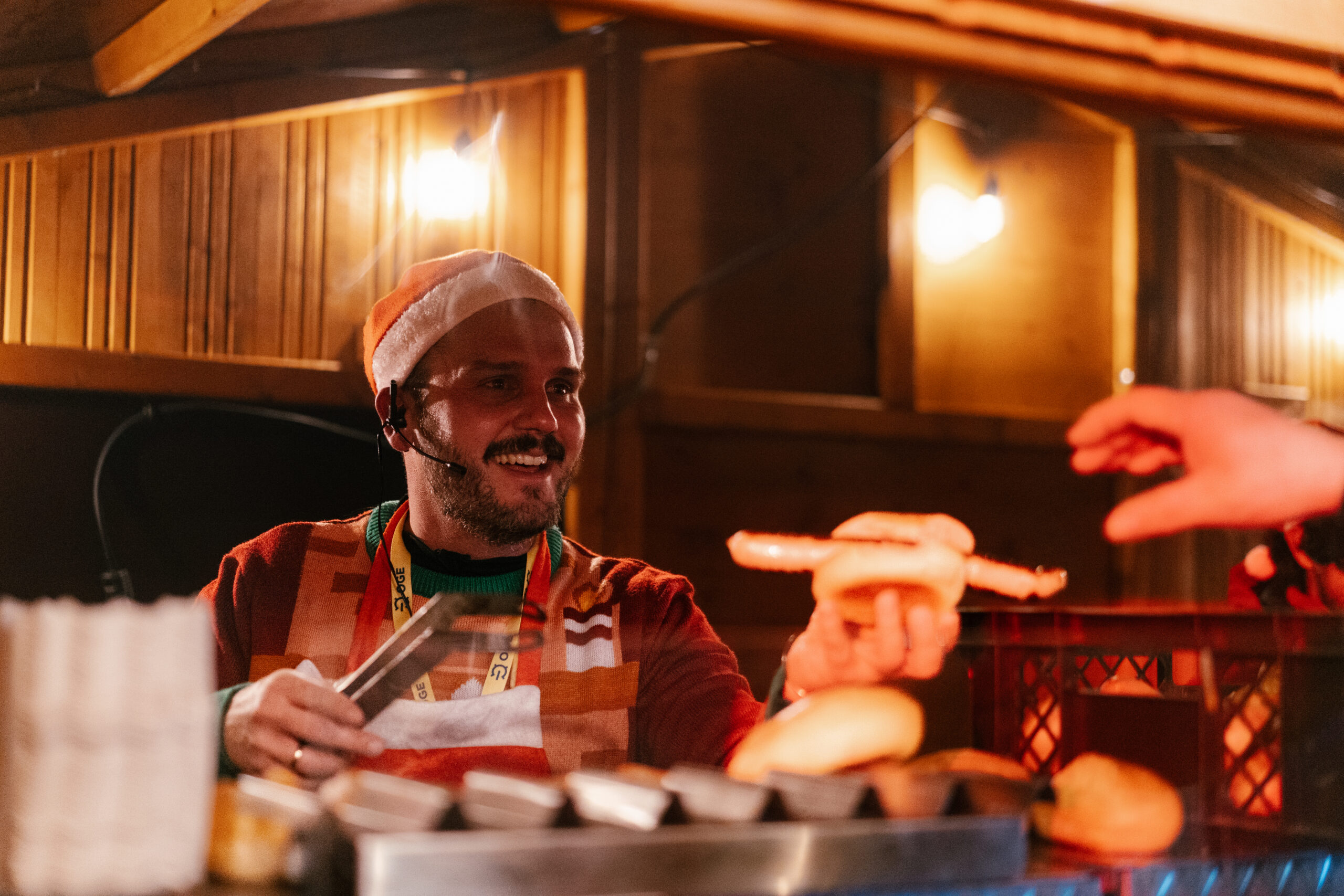 Mobiler Firmen-Weihnachtsmarkt Waffelbude