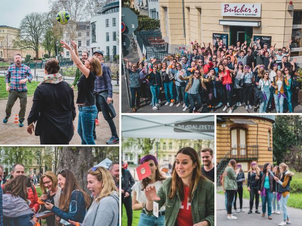 Collage Feedback Schnitzeljagd Bonn