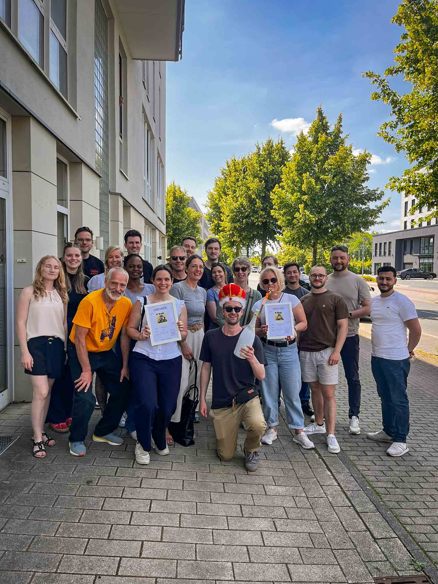 Siegerehrung bei Schnitzeljagd in Dortmund