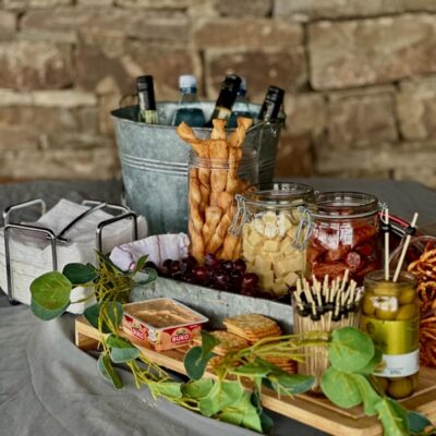 Picknick-Station bei Weinwanderung im Ahrtal