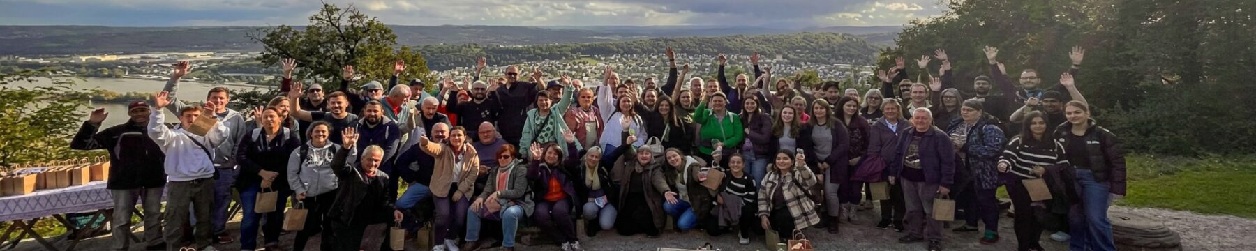 Gruppenfoto Weinwanderung Rüdesheim
