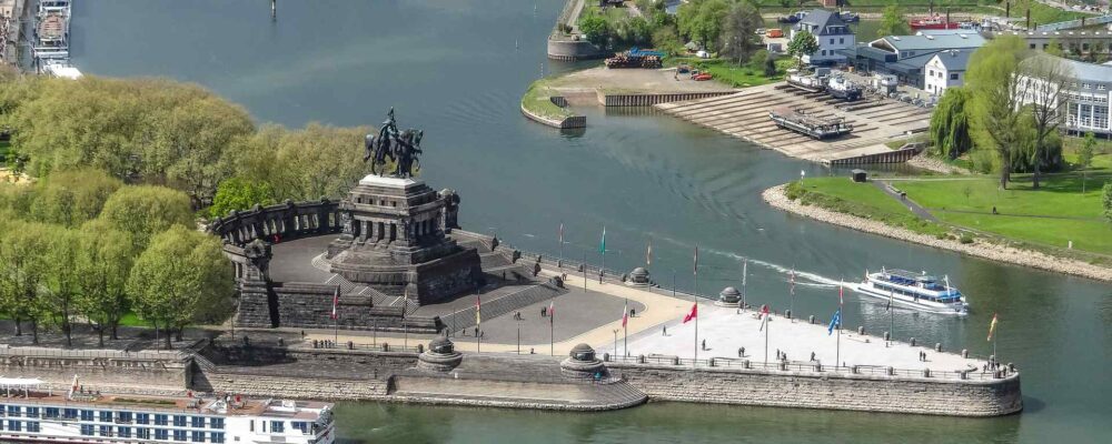Teamevents Koblenz: Blick auf das Deutsche Eck