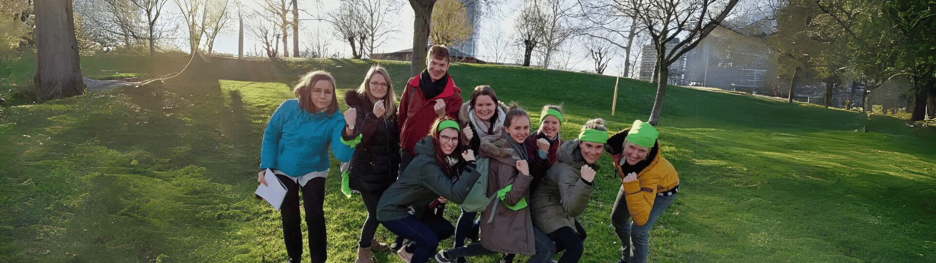 Gruppenfoto Schnitzeljagd Bonn