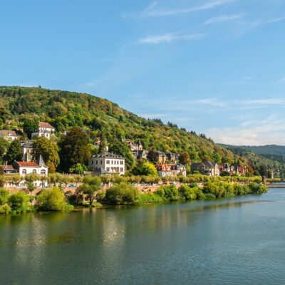 Blick auf Heidelberg und die Karl-Theodor-Brücke