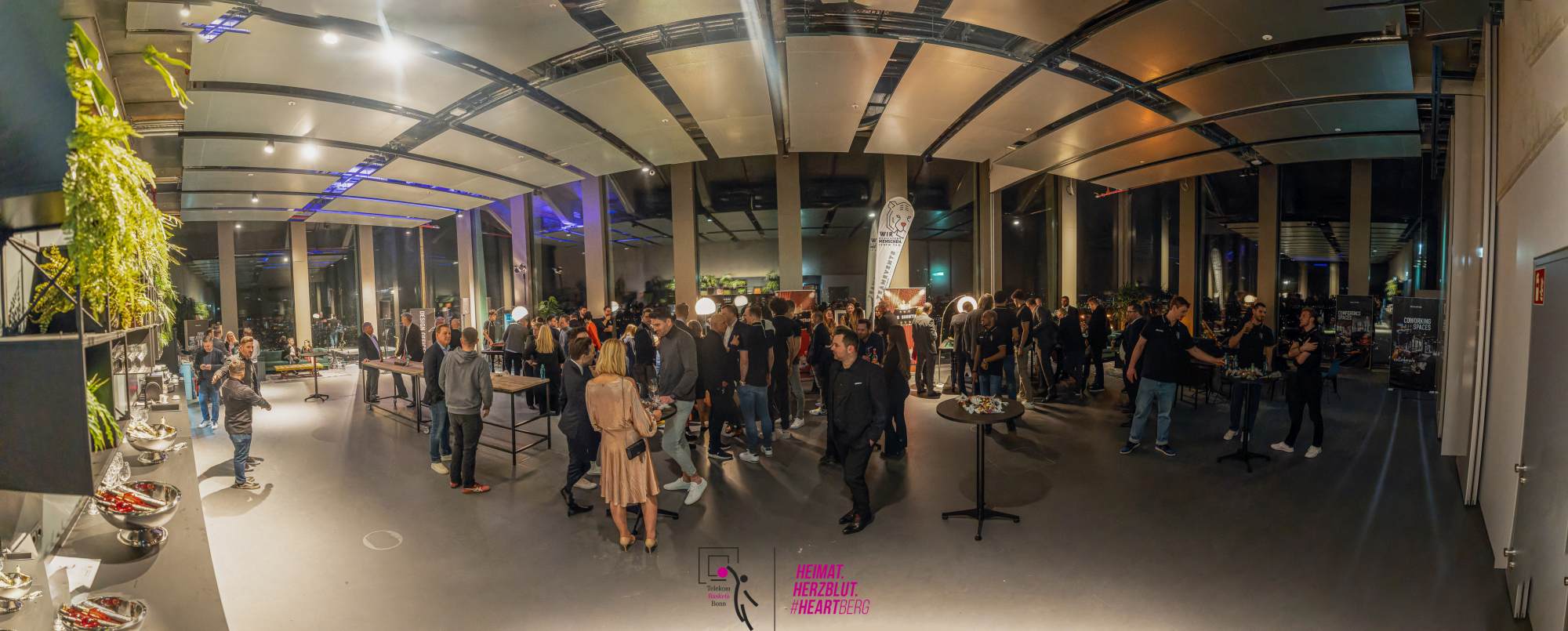 Panoramabild auf das Casino Event Set-up