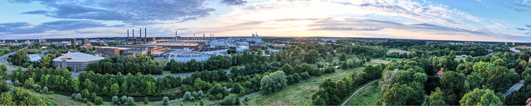 Wolfsburg aus der Vogelperspektive
