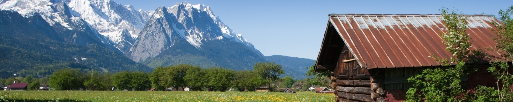 Blick auf die Zugspitze in Bayern