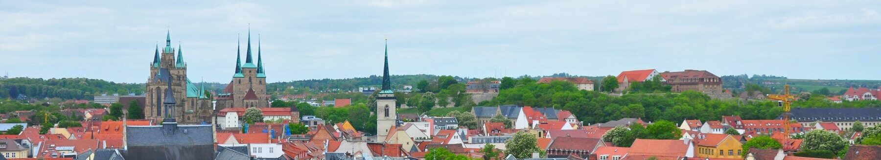 Panoramablick auf Erfurt