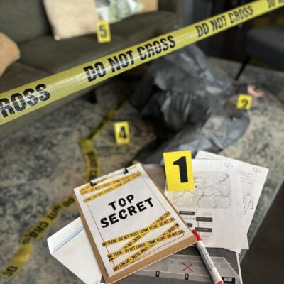 Krimi Teamevent Set-up