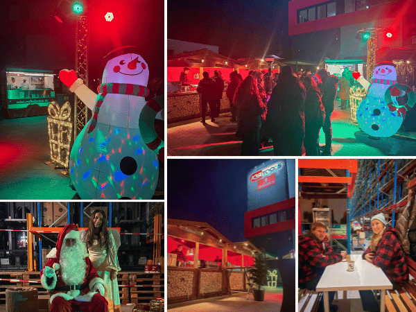 Mobiler Weihnachtsmarkt Collage